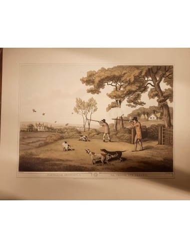 10 unframed 'hunting' prints