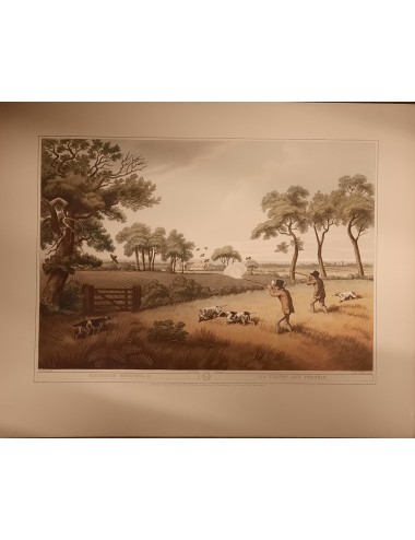 10 unframed 'hunting' prints