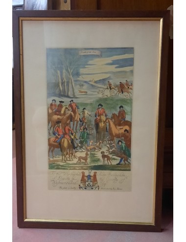 Unframed hunting prints