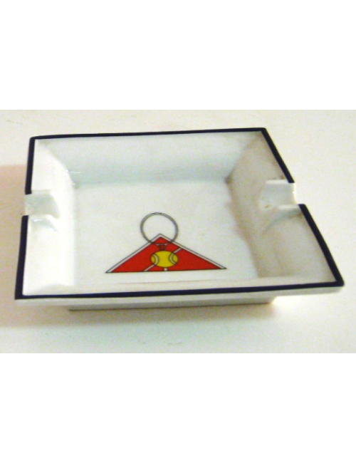 2 Modern small tennis ashtrays