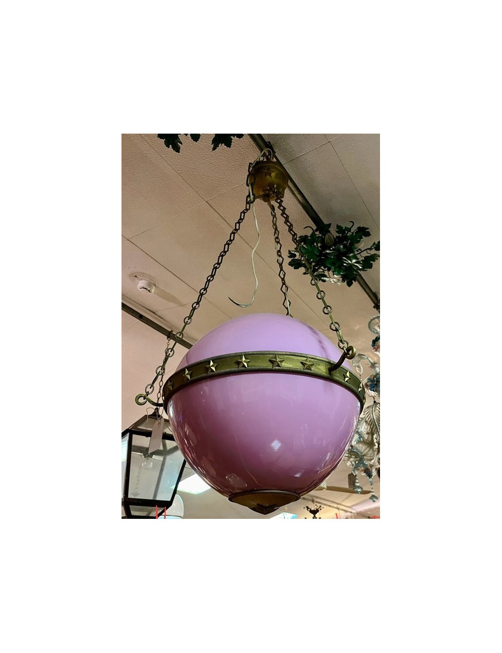 Lampadario rotondo rosa Lampadario rotondo rosa