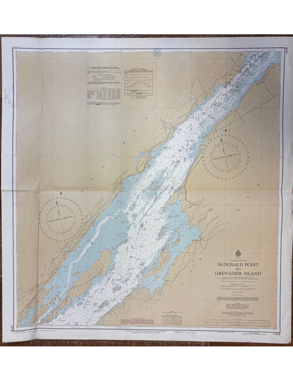 8 Carte nautiche senza cornice
