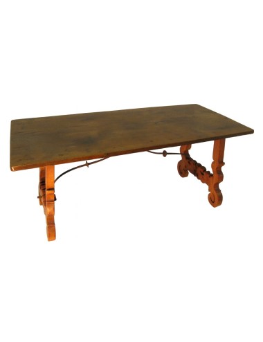 Rustic modern walnut table