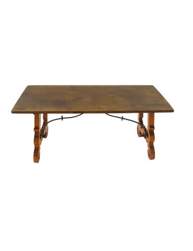 Rustic modern walnut table