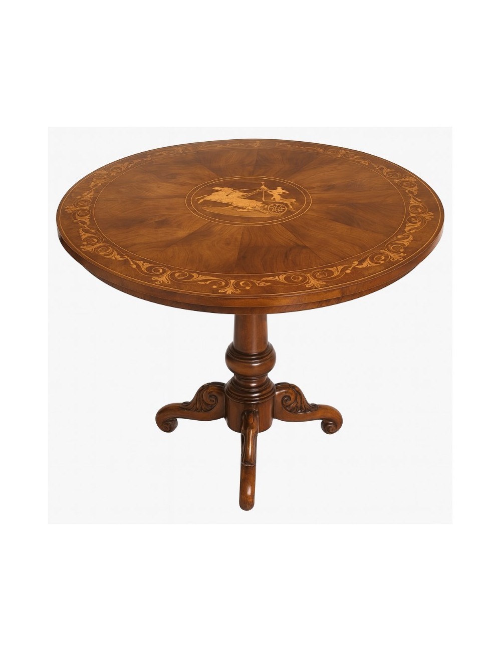 Inlaid round table