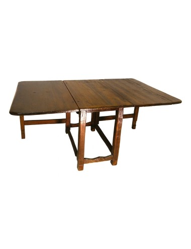 Spruce table with English flaps open cm 184x112