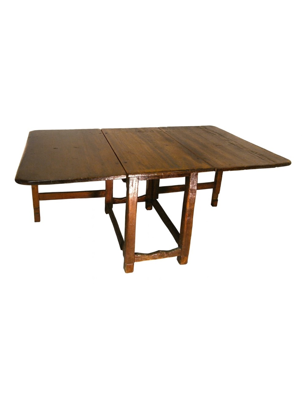 Spruce table with English flaps open cm 184x112