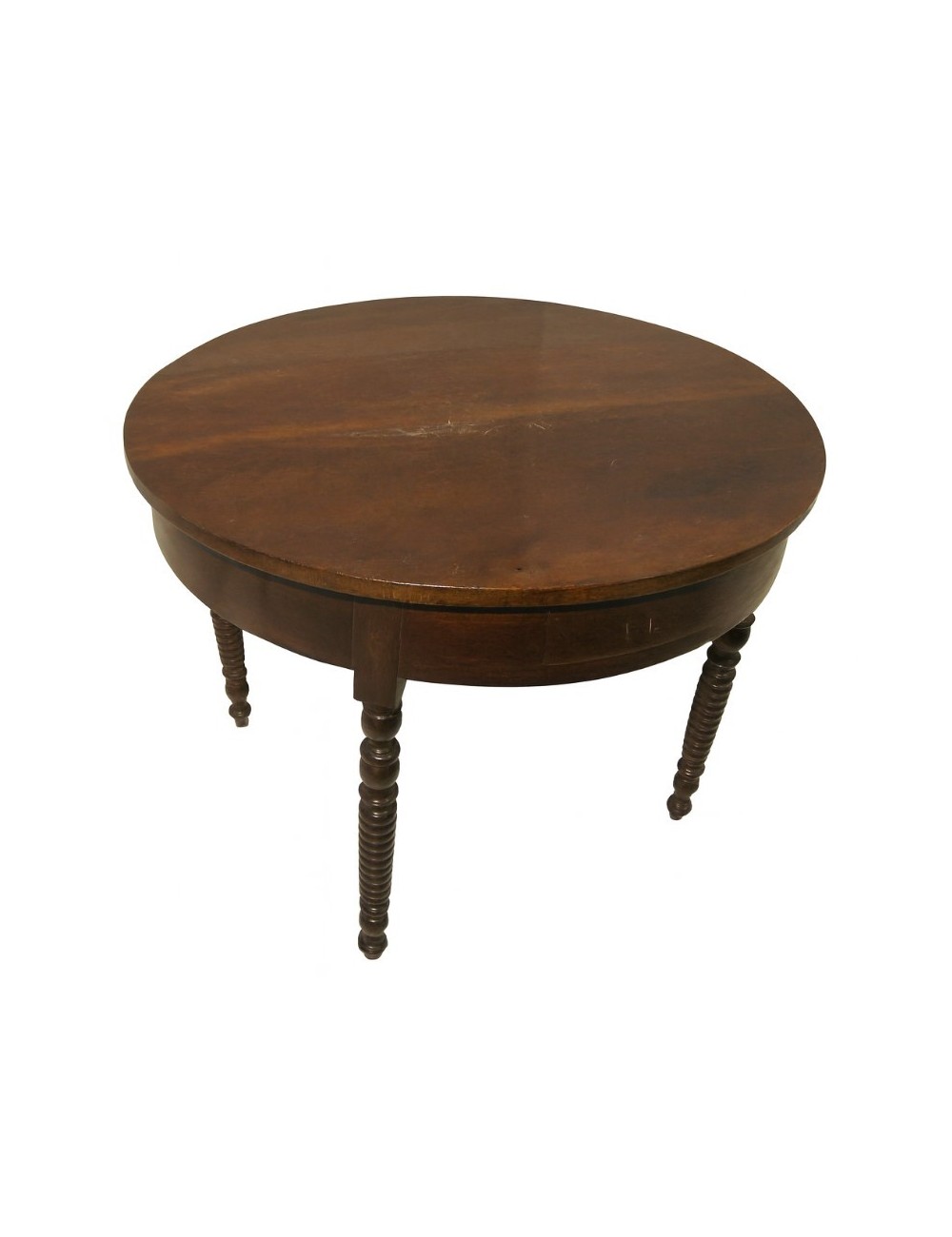 Walnut table with turned legs