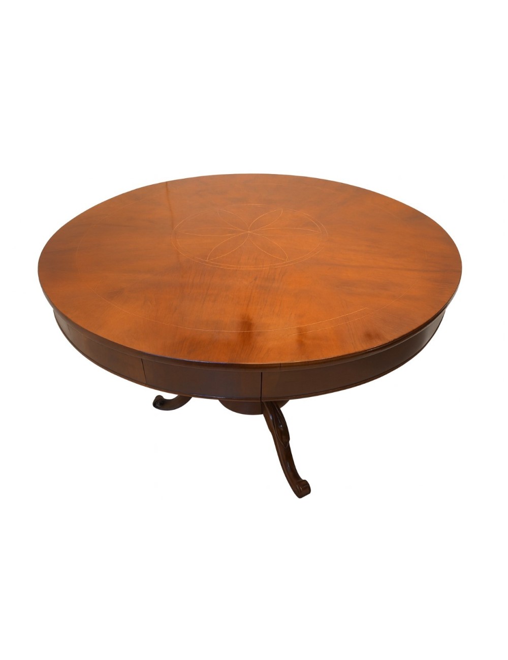 Walnut centre table - with inlay on top