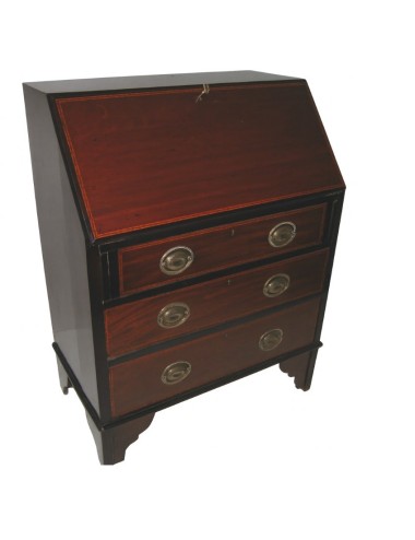 Ribalta epoca Vittoriana in mogano stile inglese con intarsi in bois de rose