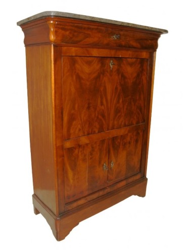 Secretaire francese in mogano stile Luigi Filippo