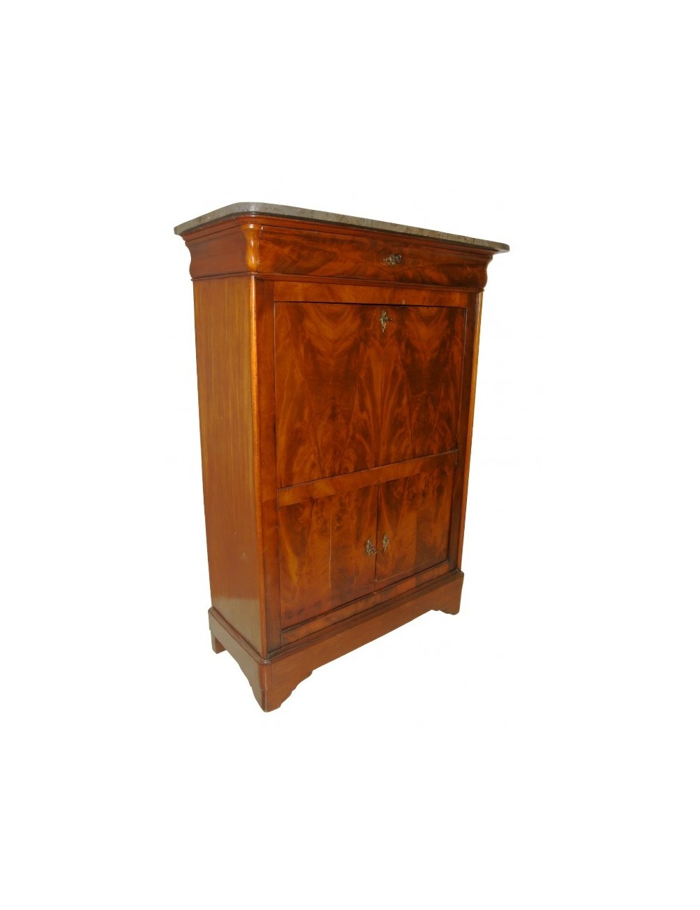 Secretaire francese in mogano stile Luigi Filippo