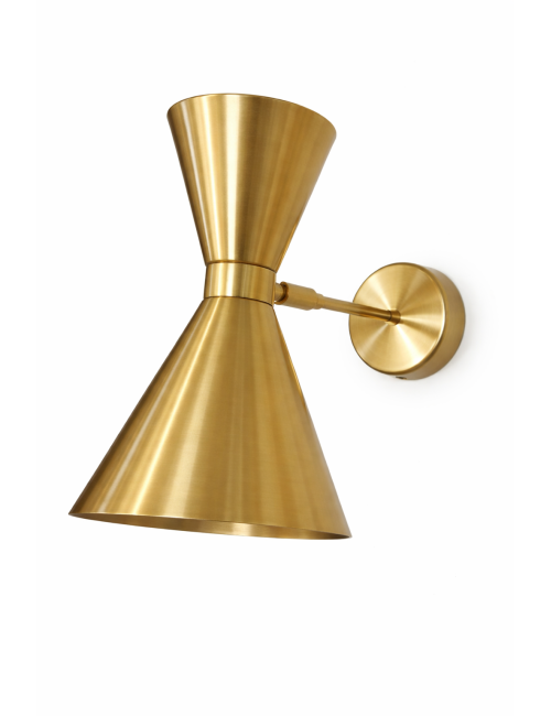 copy of Applique da parete in metallo con finitura ottone satinato