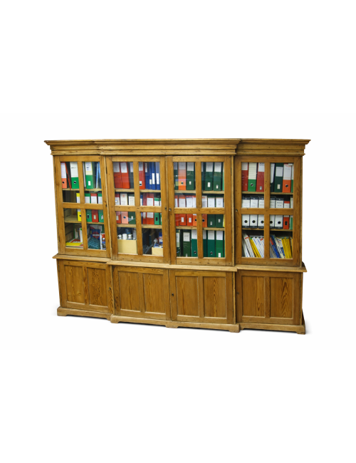 Libreria epoca Vittoriana in pitch pine
