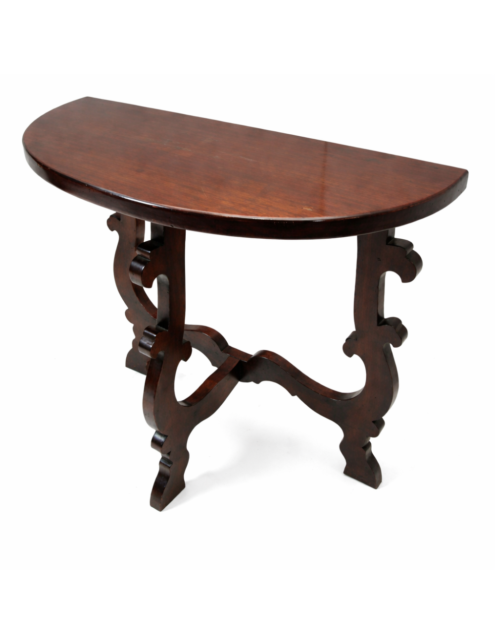 Walnut console table