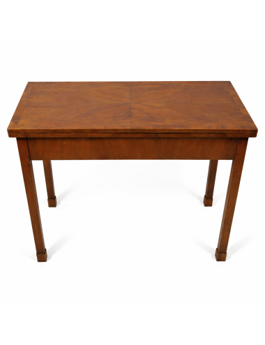 Walnut briar game table - L.XVI Italy Lombardy