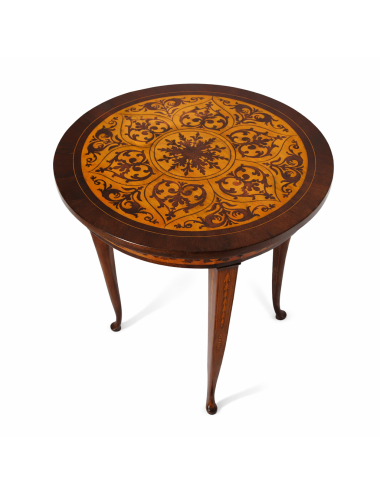 Inlaid round coffee table late 18th - early 19th century England