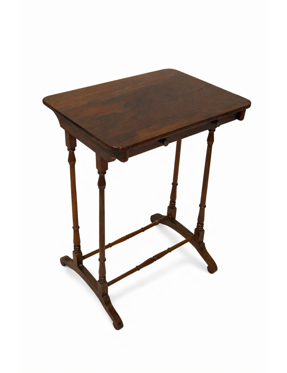 Rectangular rosewood coffee table with drawer - English 18th century