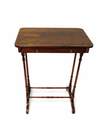 Rectangular rosewood coffee table with drawer - English 18th century