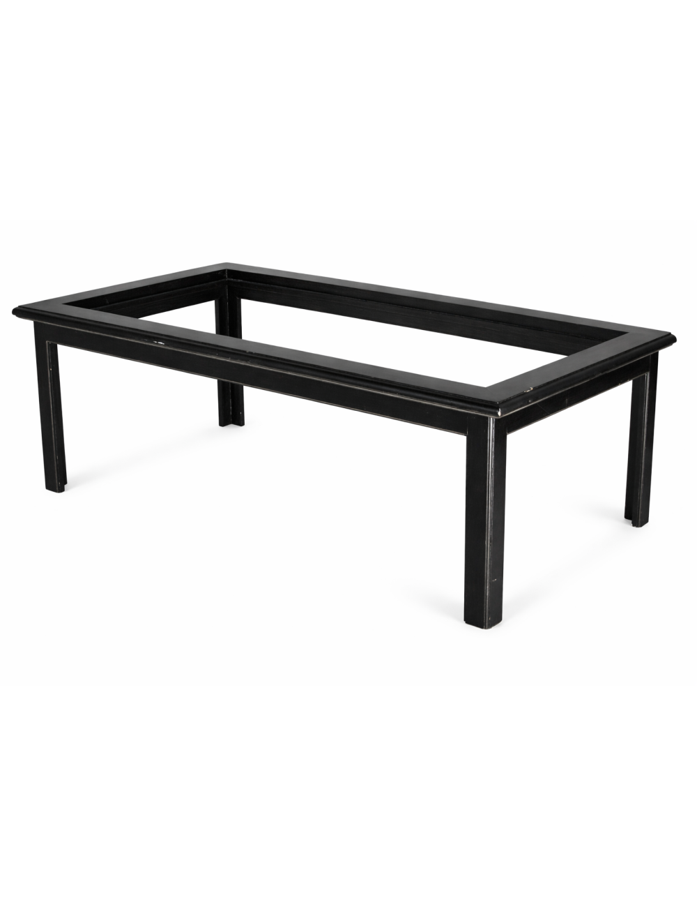 L 21 - Modern black lacquered rectangular coffee table