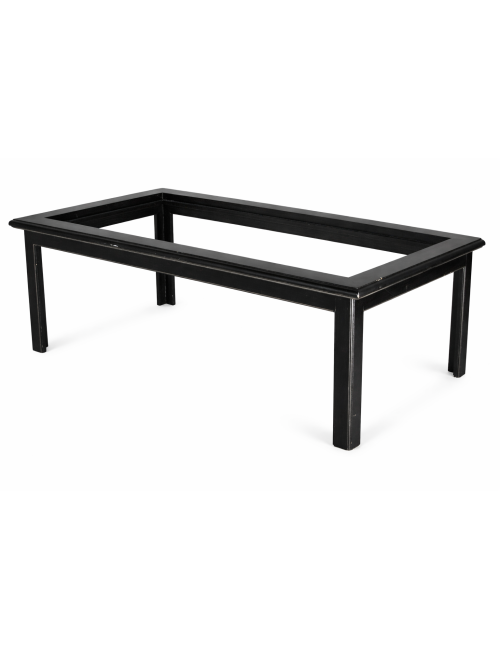 L 21 - Modern black lacquered rectangular coffee table