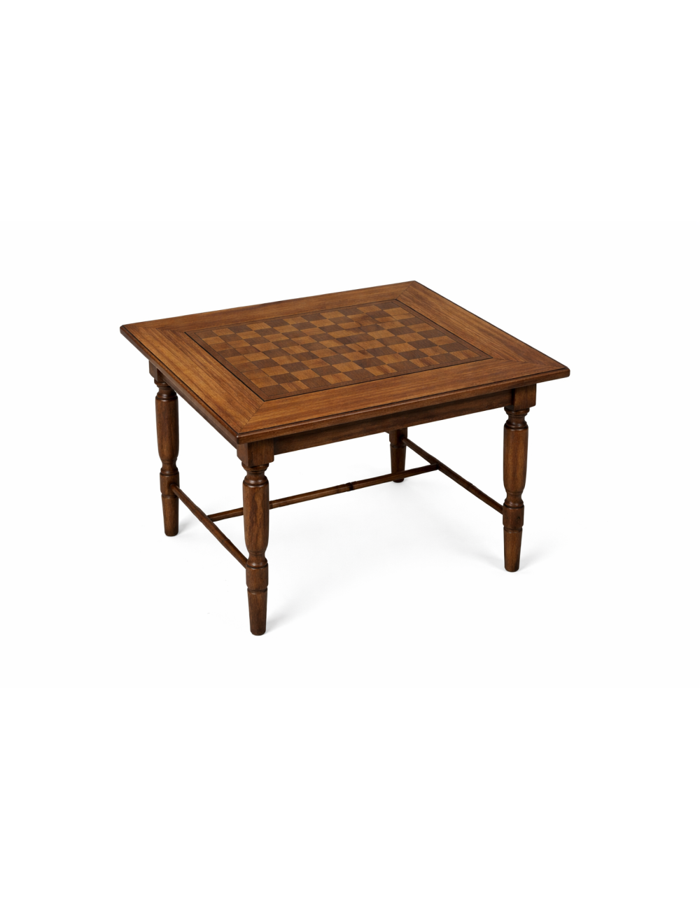 Square coffee table, modern checkerboard top