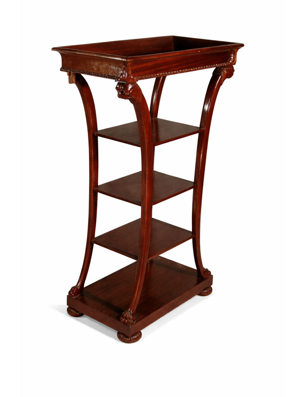 Etagère moderna in mogano stile impero