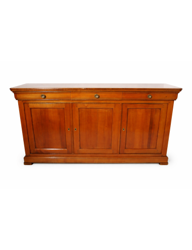 Credenza moderna a tre ante in ciliegio