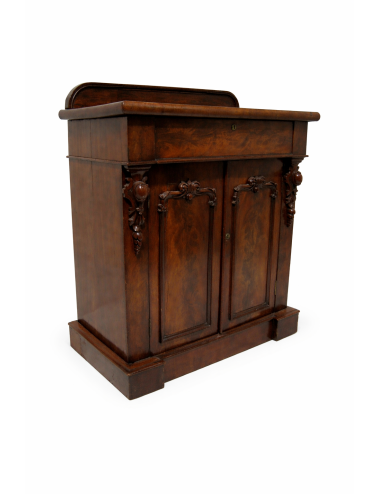 2 Mahogany sideboards 2 doors 1 carved drawer (1 pair)