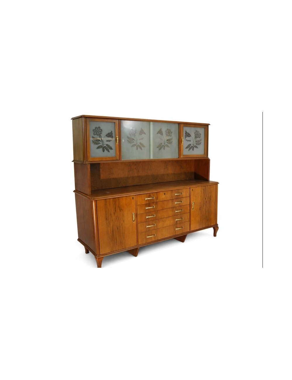 Credenza color noce anni '80