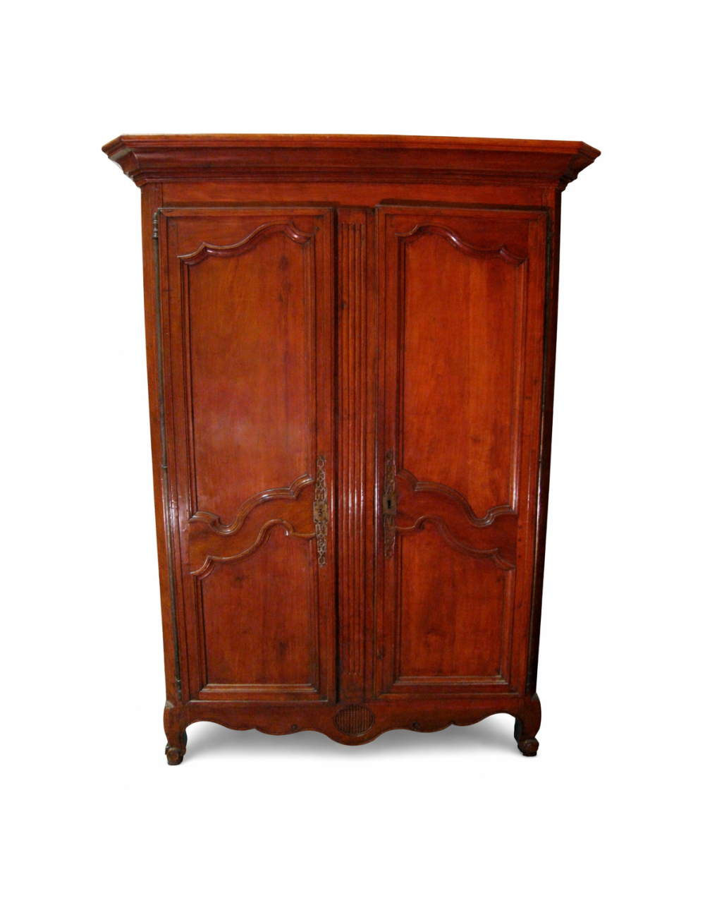Cherry wardrobe with French shaped doors L.XIV