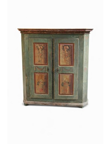 Armadio decorato datato 1897 stile tirolese