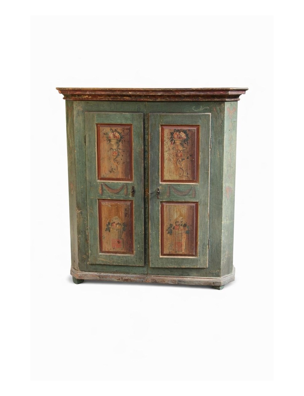 Painted cupboard dated 1897