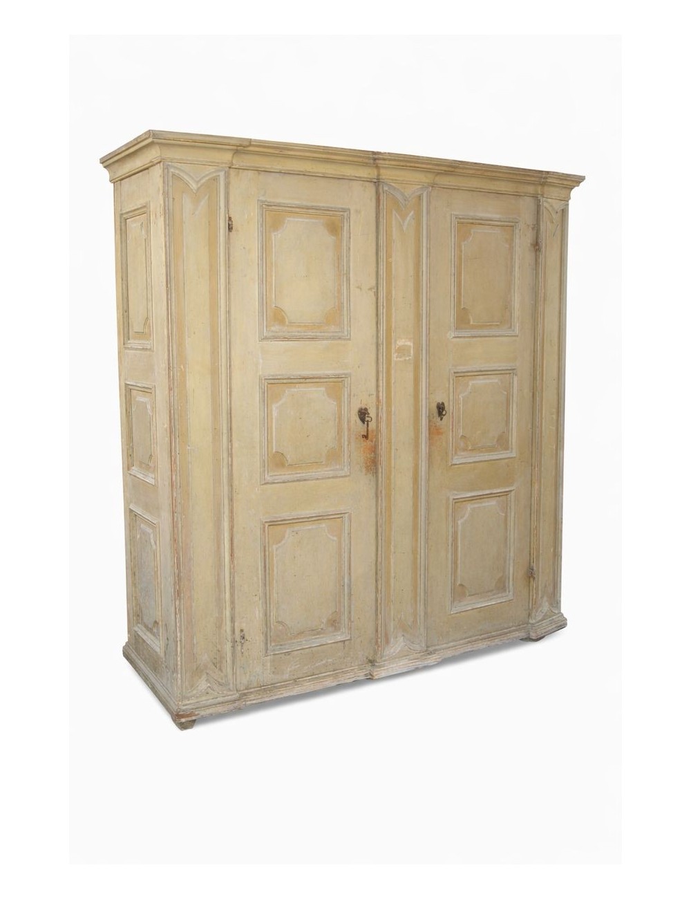 Lacquered wardrobe with 2 doors 18th century