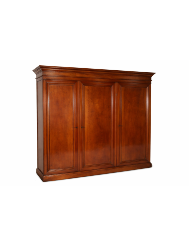 Walnut cabinet with three doors 19th century