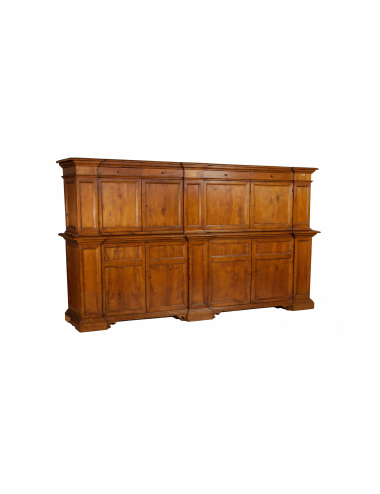 Credenza/mobile in noce tipo sacrestia riproduzione '600