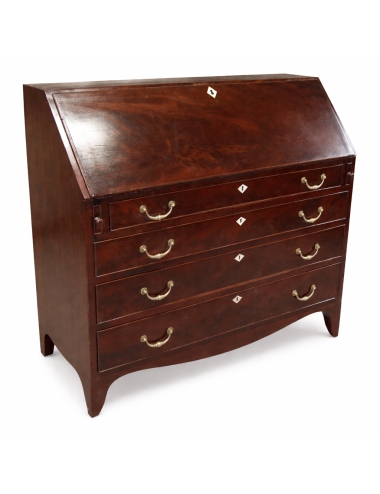 Ribalta in mogano e piuma di mogano stile Vittoriano