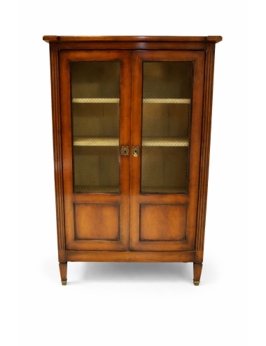Louis XVI cherry display cabinet with two doors, modern era