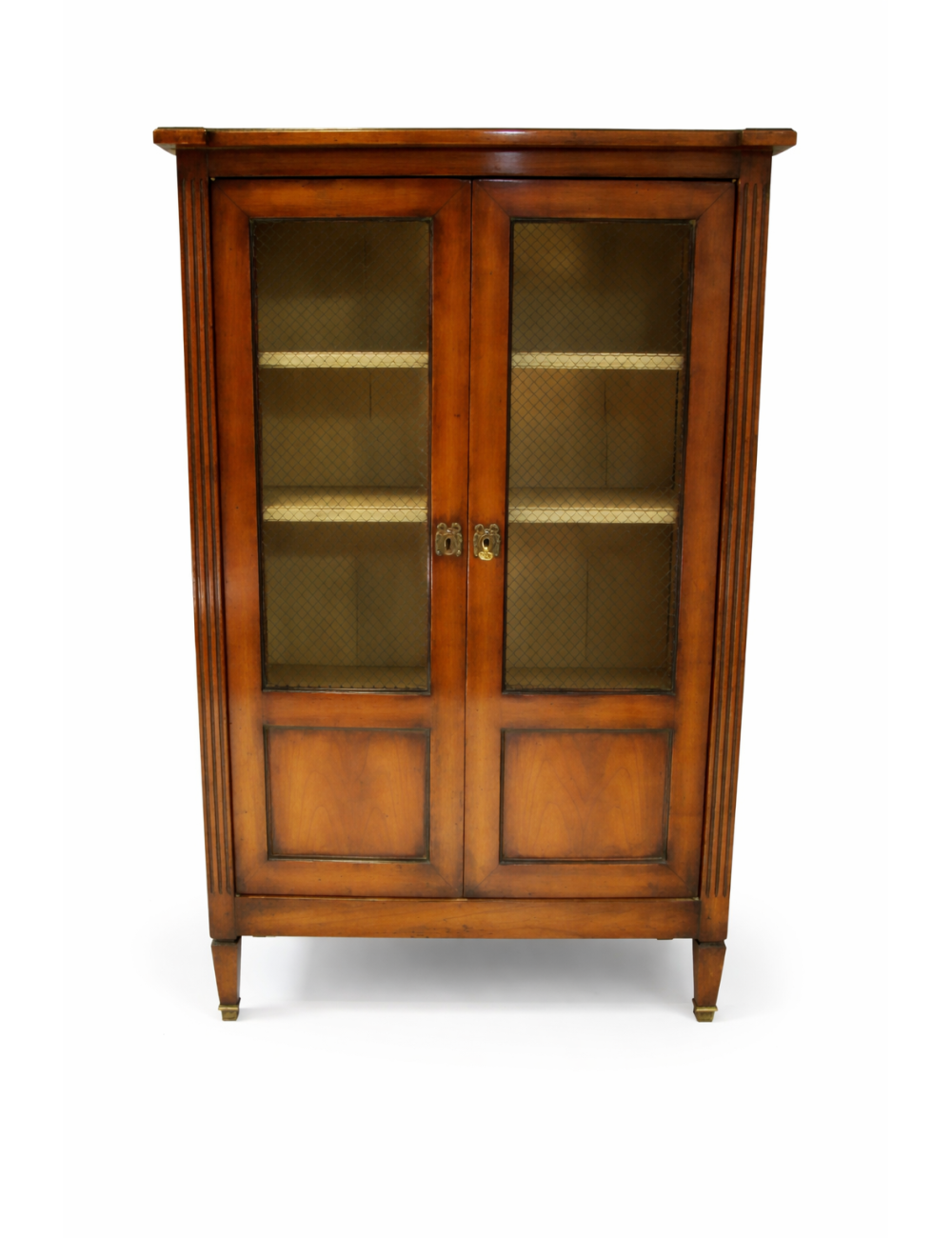 Louis XVI cherry display cabinet with two doors, modern era