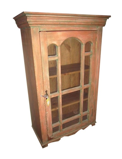 Vetrina moderna pensile, laccata, stile inglese