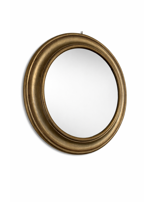 Specchiera moderna rotonda color argento