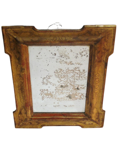 Old gilded mirror
