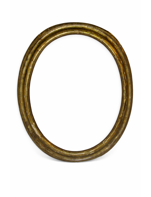Mirror/Oval frame only gold
